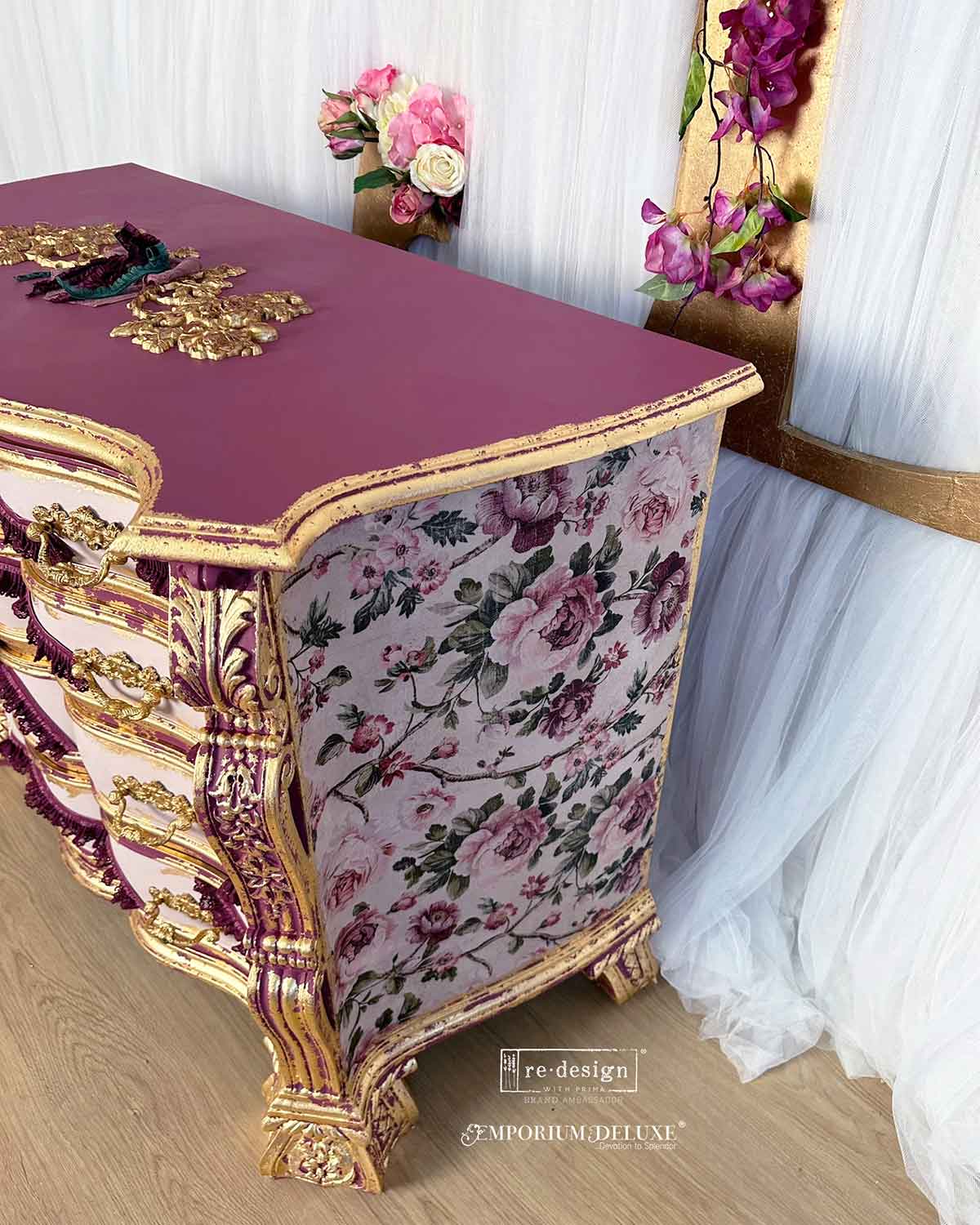 Kacha Timeless Blooms Floral Decoupage Paper – Re·Design with Prima