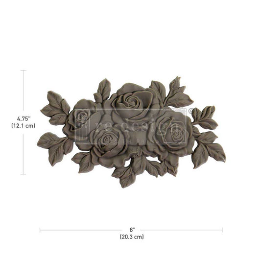 Decor Poly –  Timeless Petals – Redesigns with Prima - Prima Decor Poly - Decor Applique - Bendable Casting - Furniture makeover - Furniture accent