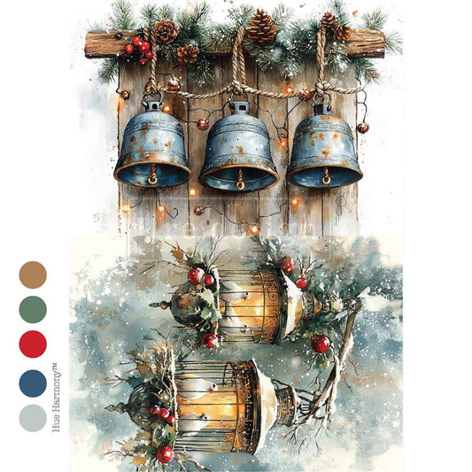 Twilight Nesting - A4 Decoupage - Redesign Decor Tissue Paper ~ Decoupage Paper for Furniture 8.27″x11.69″