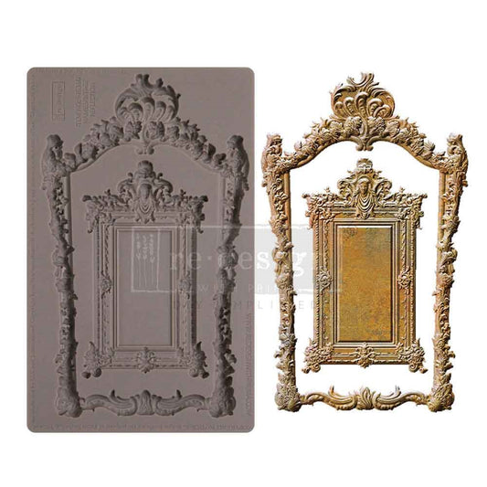 Vintage Reflection  – 8″x5″, 8mm thickness ~ Redesign Decor Moulds® Silicone Decor Mould - Furniture Decor Mould