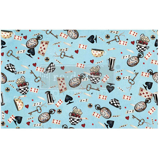 Wonderland Whimsy ~ DÉCOUPAGE DÉCOR TISSUE PAPER – 19″ x 30″