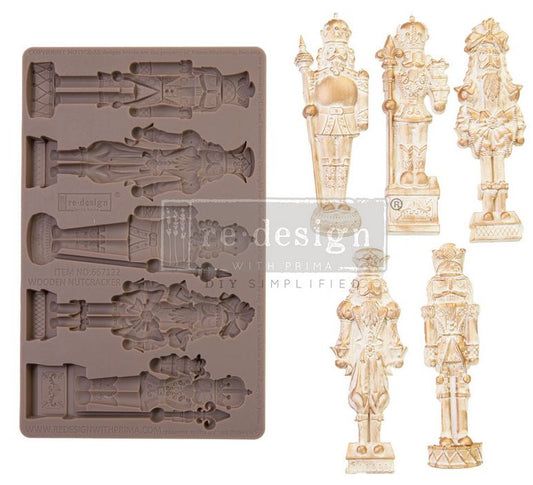 Wooden Nutcracker Decor Moulds® – 5″ x 8″ x 8mm Redesign with Prima