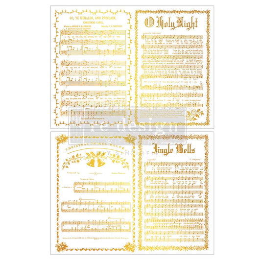 Middy Foil Transfers® KACHA – Yuletide Symphony – 2 Sheets, 8.5″ x 11″