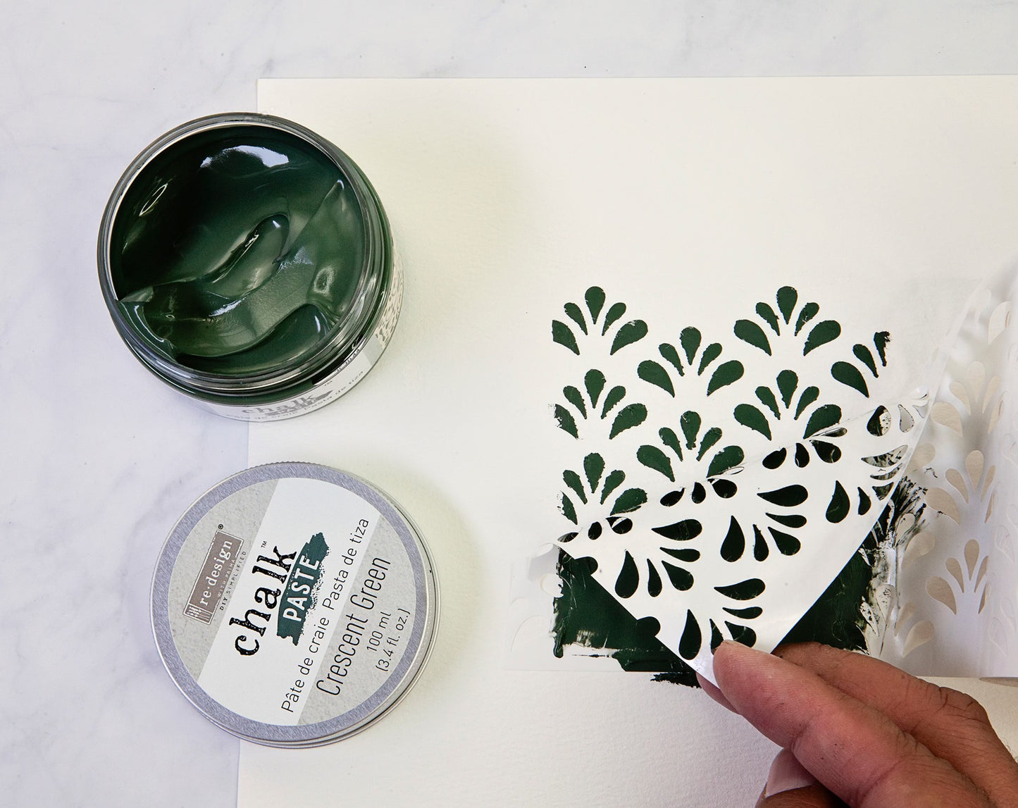 Crescent Green Chalk Paste – Re·Design with Prima (100ml)