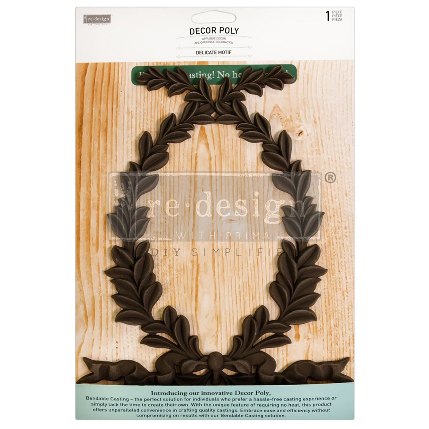 Delicate Motif Décor Poly® – 10″ x 7.9″