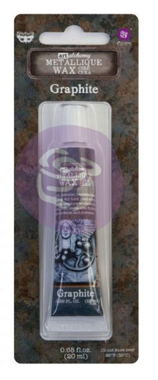 Graphite – Art Alchemy Metallique Wax – Finnabair Wax Paste – 0.68 fl oz (20 ml)