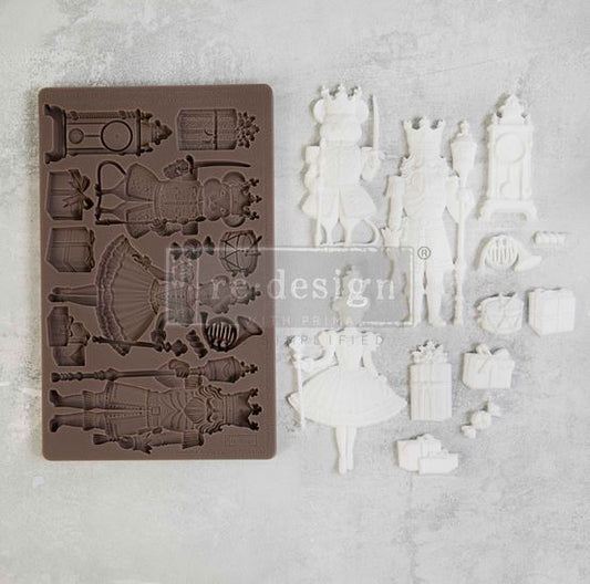 Nutcracker Party Decor Silicone Moulds® – Holiday Scene by Re·Design with Prima – 5″ x 8″ x 8mm