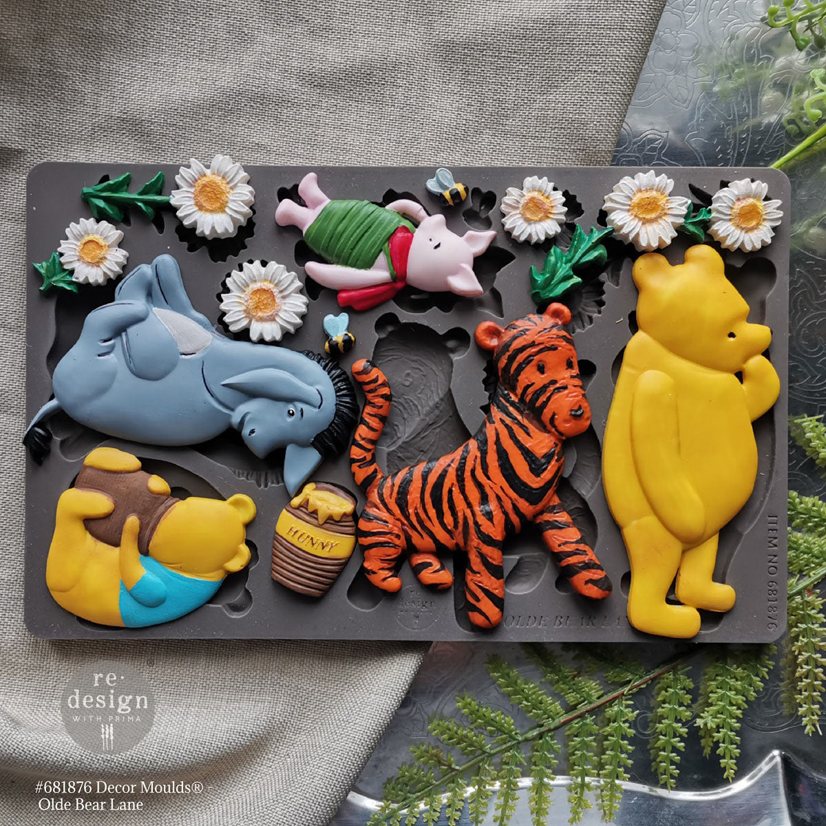 Woodland themed silicone casting mould Olde Bear Lane