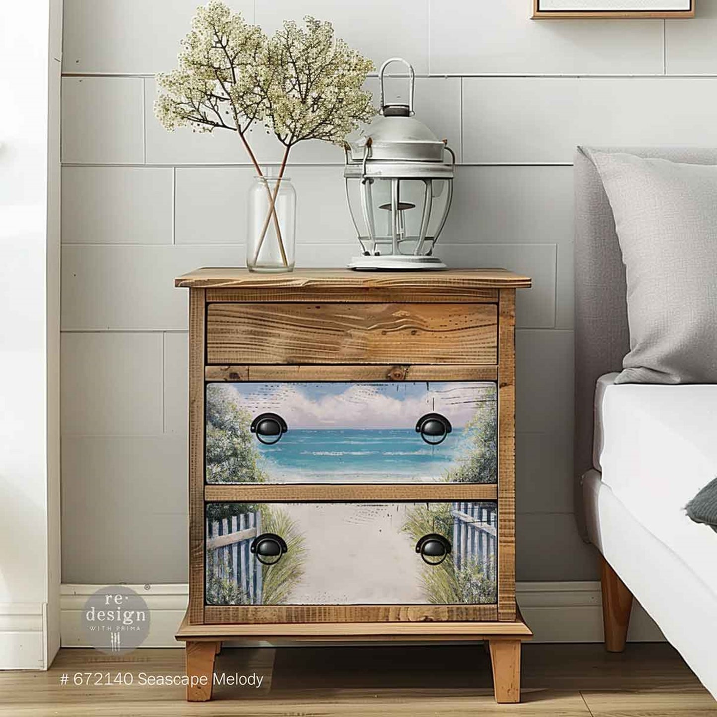 A3 Decoupage Fiber – Seascape Melody – 3 Sheets (11.7” x 16.5”) | Redesign Decor Fiber Paper