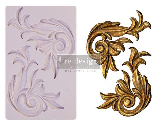 Antique Scrolls – 8″x5″, 8mm thickness ~ Redesign Decor Moulds®