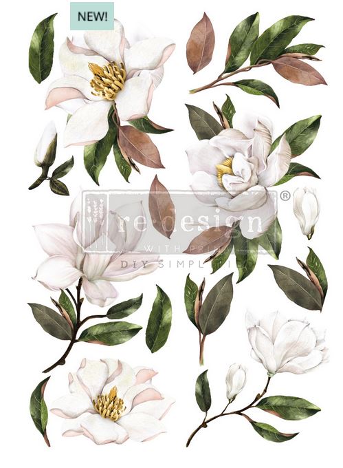 New Magnolia ~ Re-design with Prima ~ Decor Transfers®